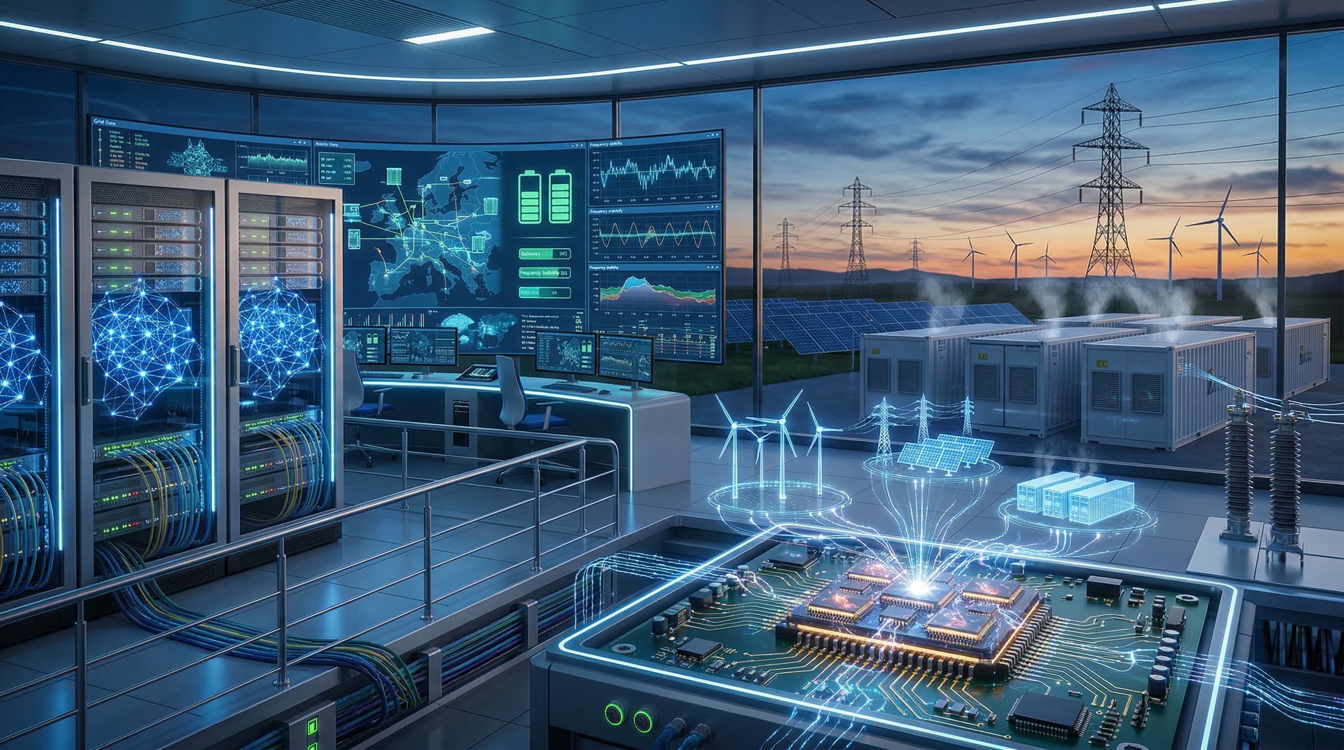 Brain-Like AI Controllers Optimize Grid Storage Stability