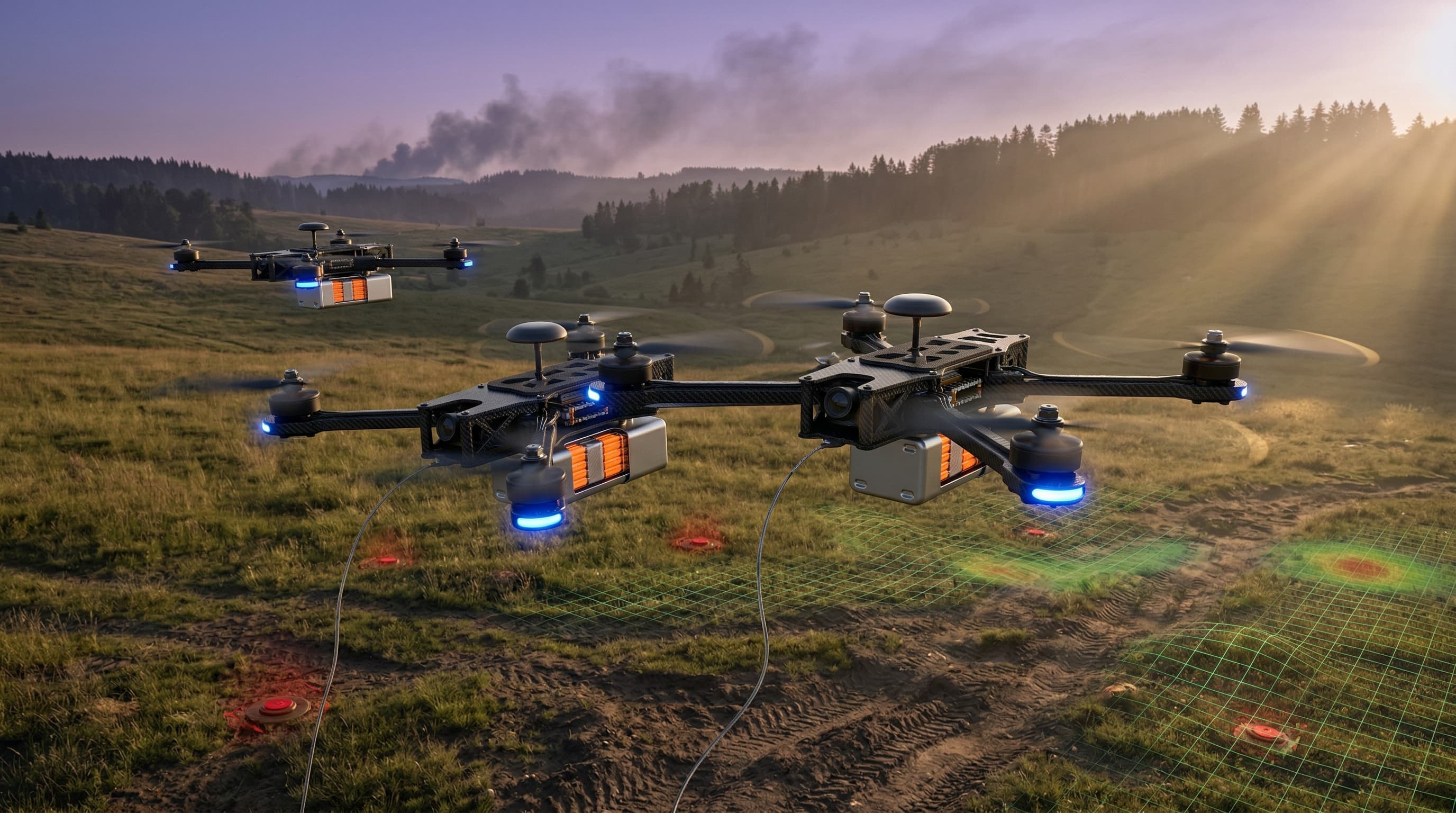 Battery Breakthroughs Enable 12-Hour Drones for AI Landmine Detection