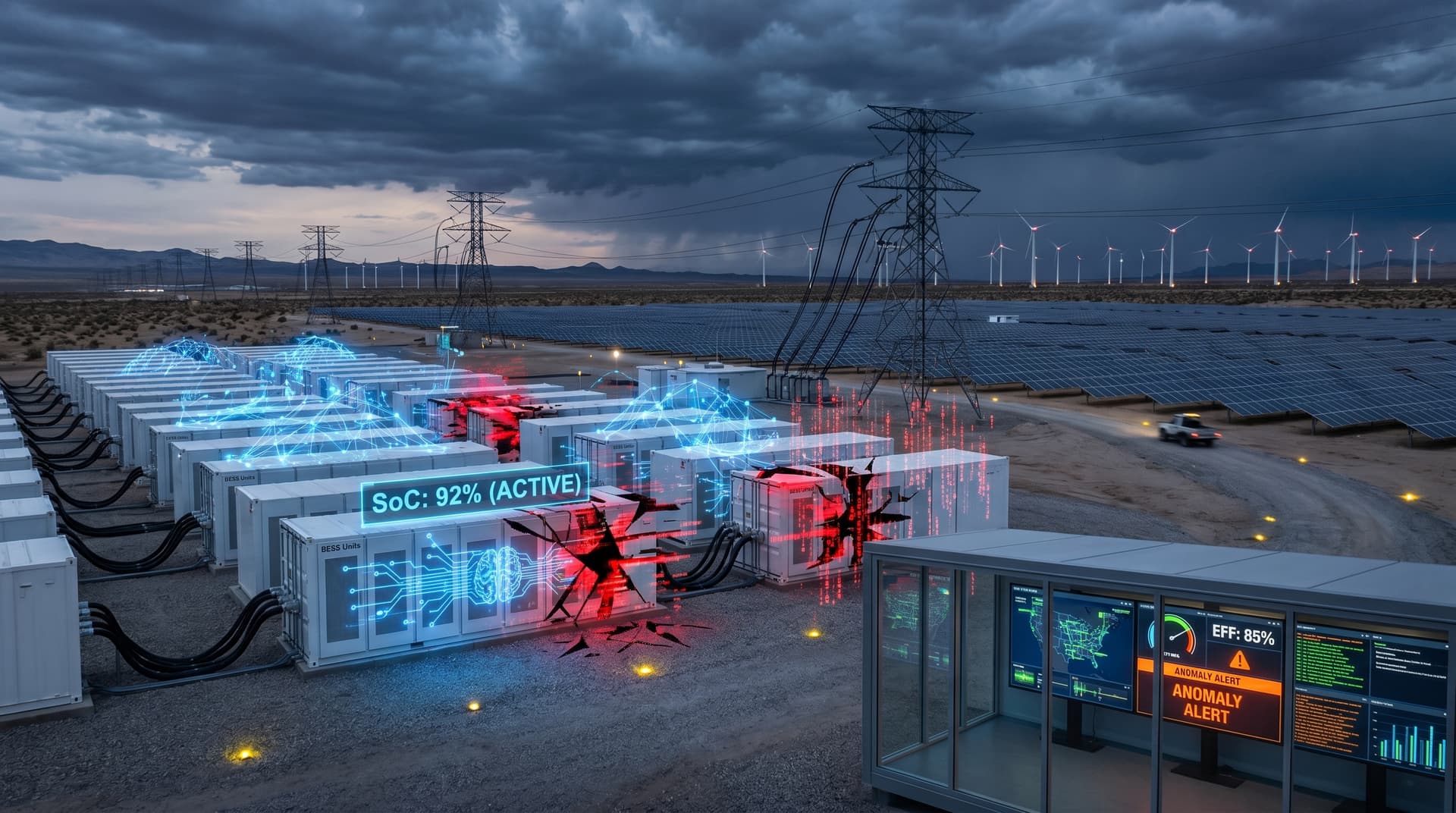 AI Energy Storage Risks Rise as Greed Index Hits 23