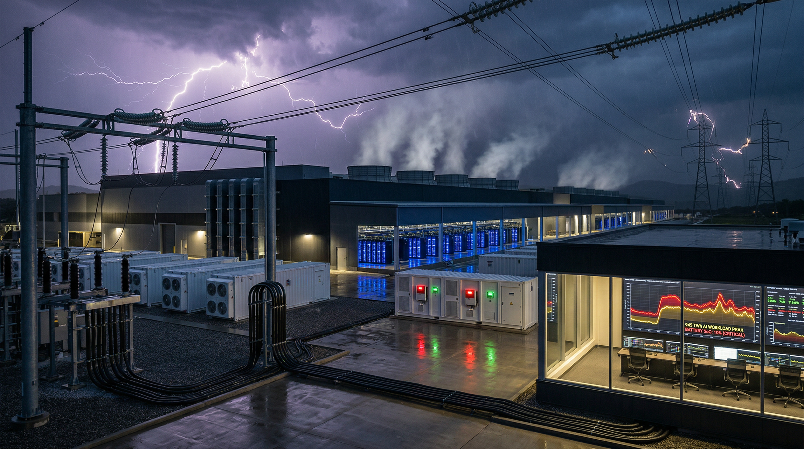 AI Risk Paradox in Energy Storage: Data Centers Hit 945 TWh by 2026