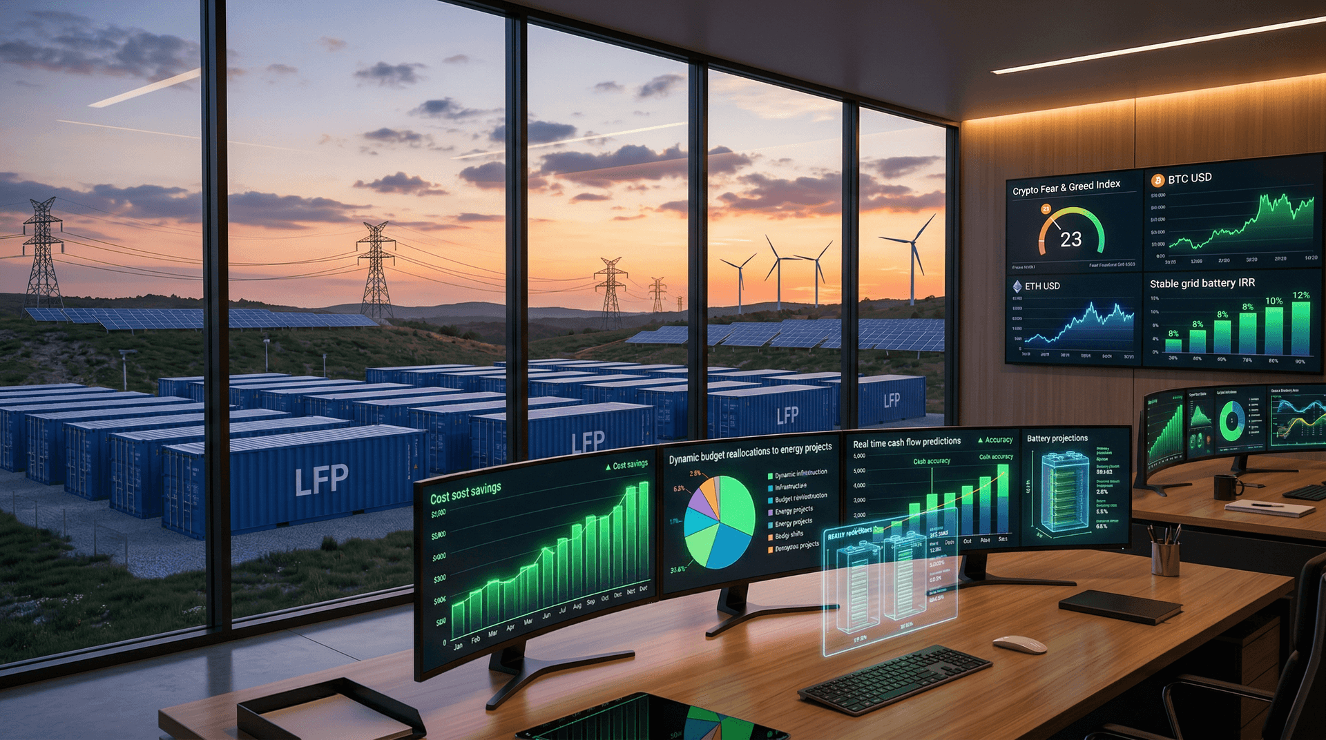 AI Treasurer Savings Cut 40% Costs for 200 MW Batteries