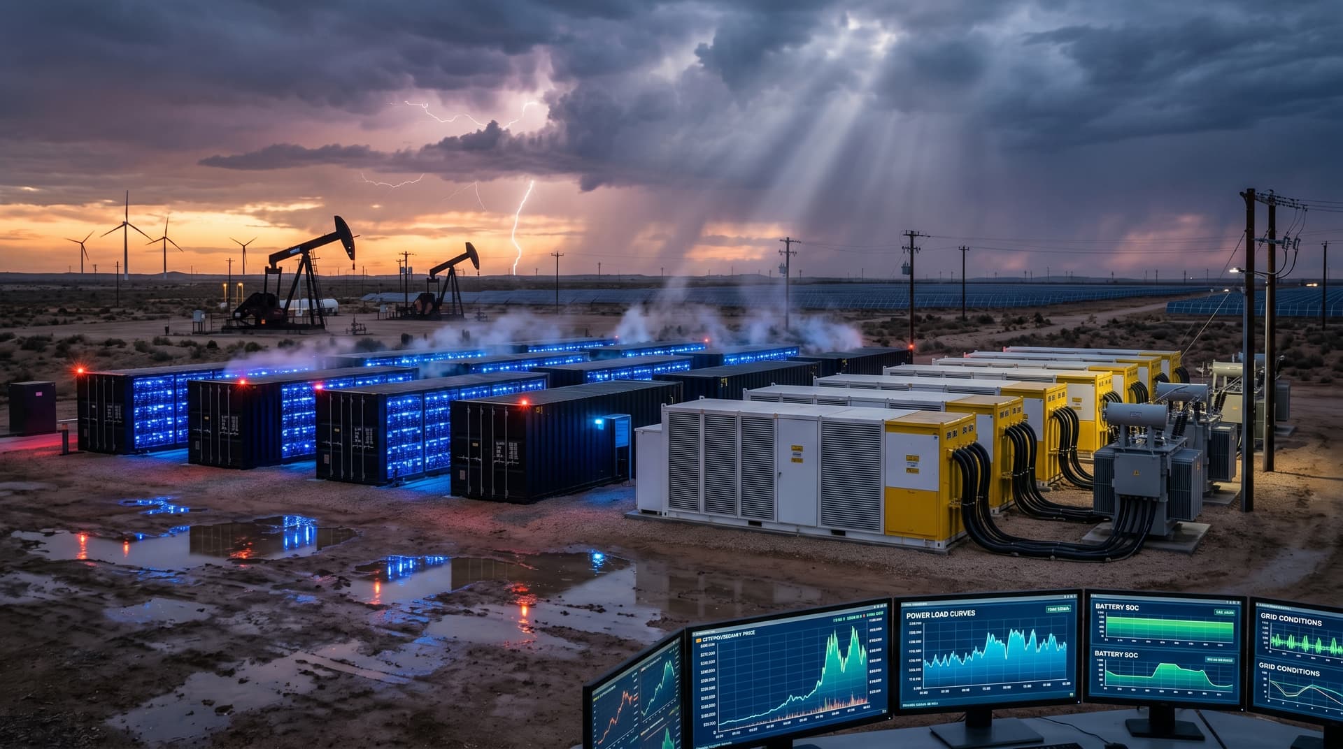 Oil Volatility Energy Storage Surges 2 GW for Miners